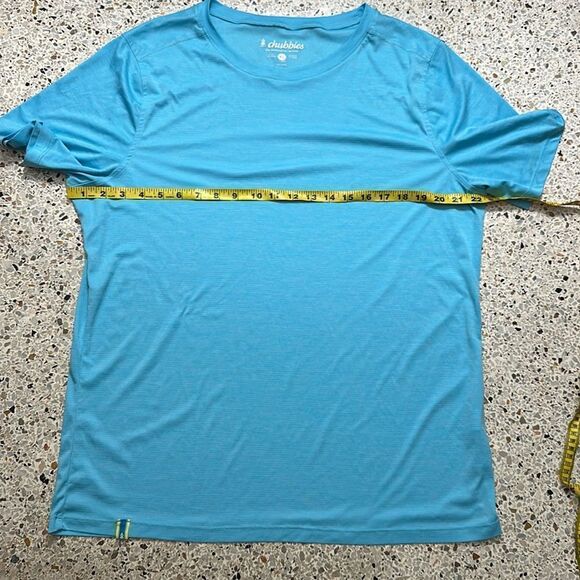 Chubbies short sleeve ultimate tee shirt turquoise blue XL - Picture 6 of 9